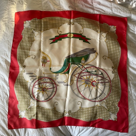 Gucci Accessories - Vintage Gucci Silk Scarf - Carriage